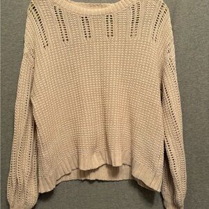 American Eagle Cozy Knit Sweater - Cream